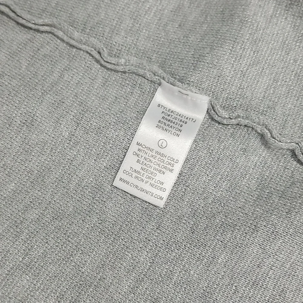 Cyrus Women's Cardigan Size L Cream Tan Gray - Picture 6 of 11